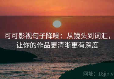 可可影视句子降噪：从镜头到词汇，让你的作品更清晰更有深度