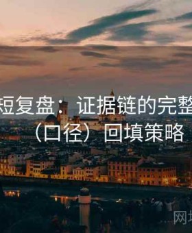 微密圈短复盘：证据链的完整性与条（口径）回填策略