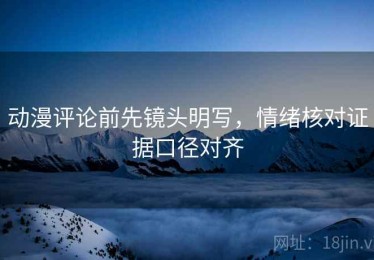 动漫评论前先镜头明写，情绪核对证据口径对齐