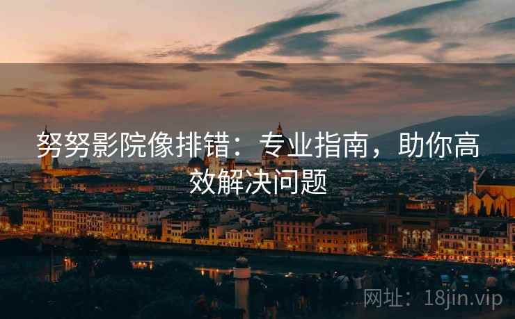 努努影院像排错：专业指南，助你高效解决问题