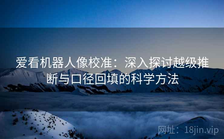 爱看机器人像校准：深入探讨越级推断与口径回填的科学方法