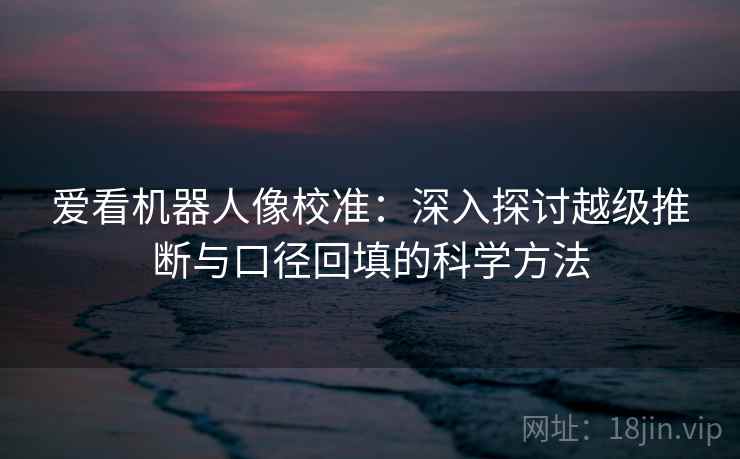 爱看机器人像校准：深入探讨越级推断与口径回填的科学方法