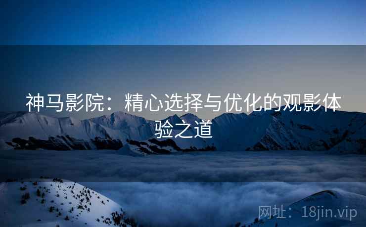 神马影院：精心选择与优化的观影体验之道